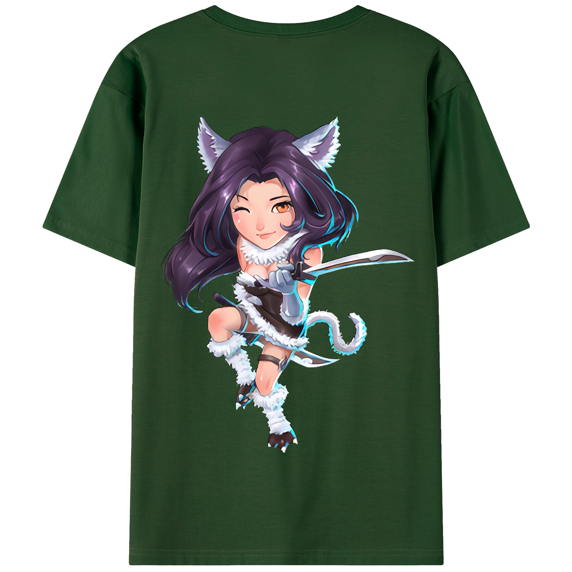 リーグ・オブ・レジェンド League of Legends LOL 綿100％半袖Tシャツ（背面プリント）